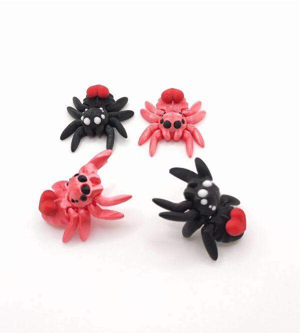 Bewegliche Spinnen Fidget Figuren mit Herz – Niedliches 3D-Spielzeug