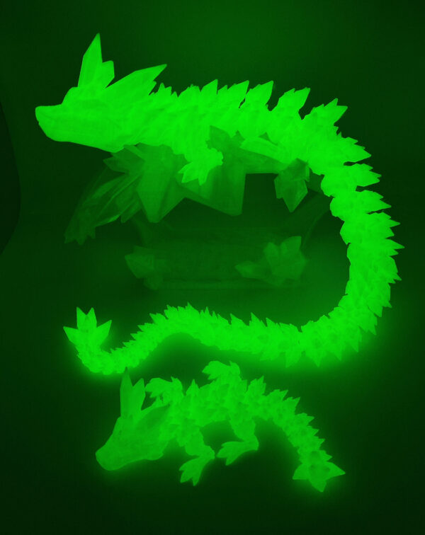 Kristalldrache Glow in the Dark faszinierend 3D XXL
