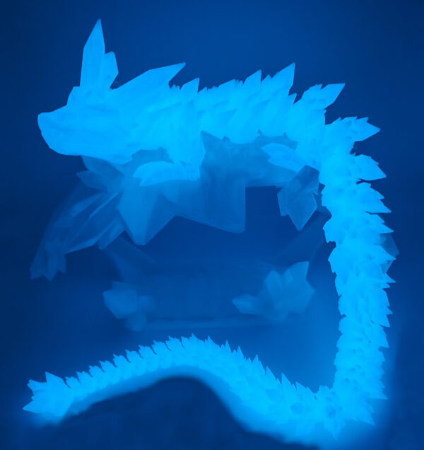 Kristalldrache Glow in the Dark faszinierend 3D XXL