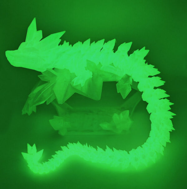 Kristalldrache Glow in the Dark faszinierend 3D XXL