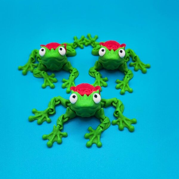 Frosch flexibel einzigartig mit Rose 3D Spielzeug