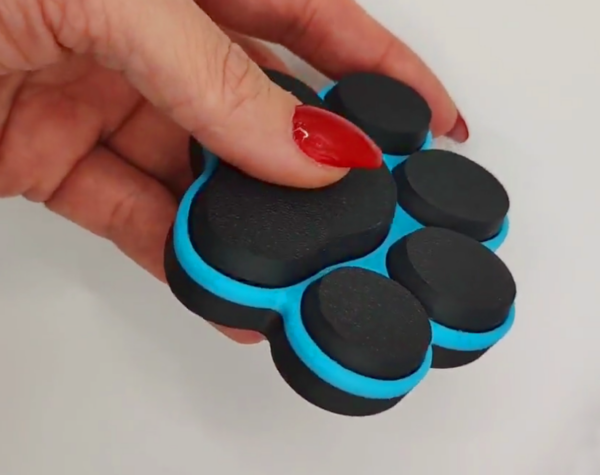 Pfoten Abdruck Fidget-Clicker Katzenpfote Hundepfote