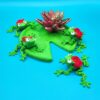 Frosch flexibel einzigartig mit Rose 3D Spielzeug