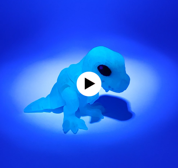 Mini T-Rex flexibel leuchtet im dunkeln