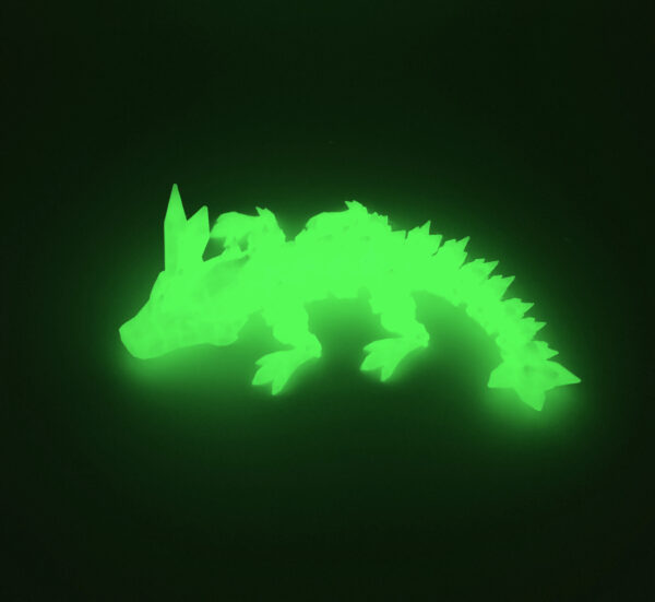 Kristalldrache Glow in the Dark faszinierend 3D XXL