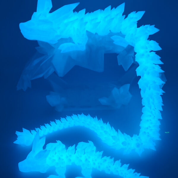 Kristalldrache Glow in the Dark faszinierend 3D XXL