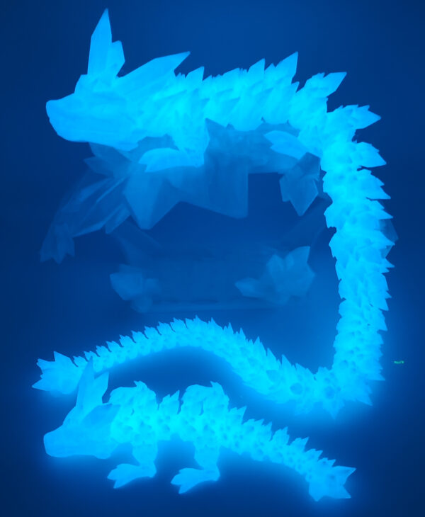 Kristalldrache Glow in the Dark faszinierend 3D XXL
